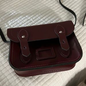 The Tiny- the cambridge satchel in dark red